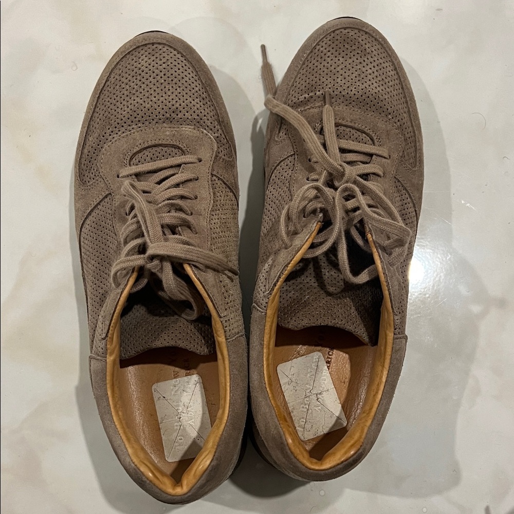 To Boot Taupe Suede Oxfords